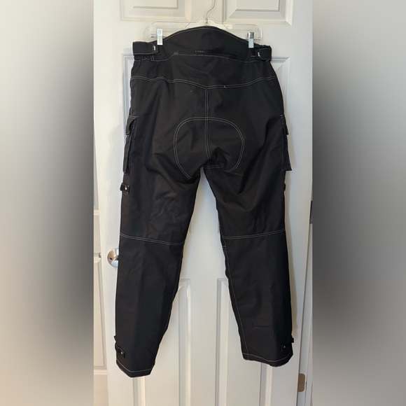 HWK Protective Cordura Motorcycle Pants, Black, Size XXL x 32” - Picture 7 of 13